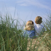boy girl sitting together