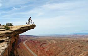 bicycle on cliff