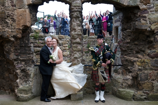 Dirlton Castle wedding
