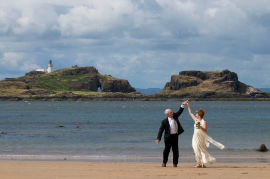 dancing on the beach