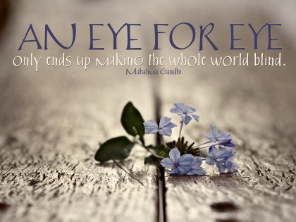 Gandhi - eye for eye
