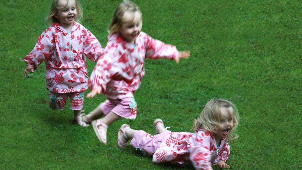 toddler running and falling