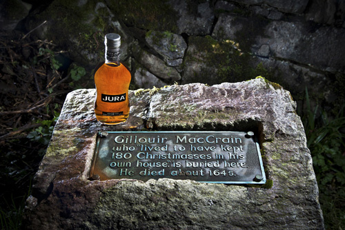 whisky and gravestone
