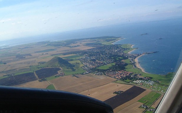 North Berwick from the air