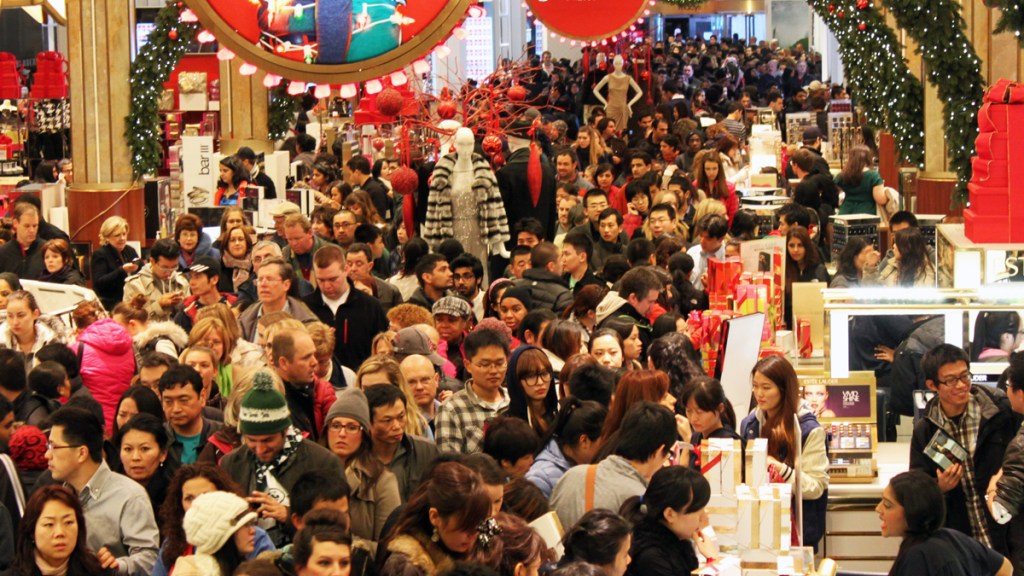 stressful holiday shopping