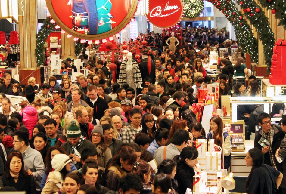 stressful holiday shopping