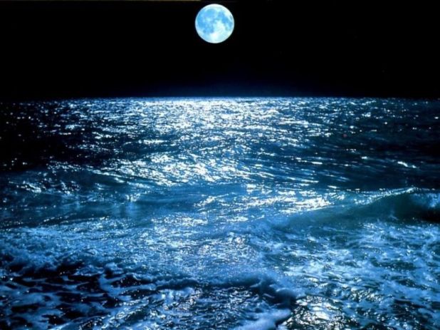 ocean at night